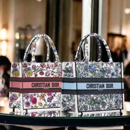 新作【DIOR】ディオール ブックトート スモール フラワー バッグ